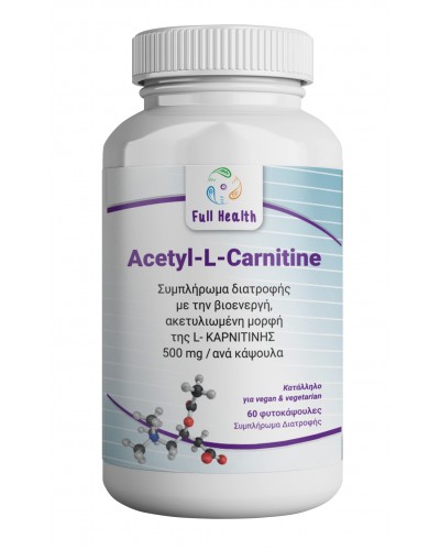 FULL HEALTH ACETYL L CARNITINE 500MG 60 CAPS 