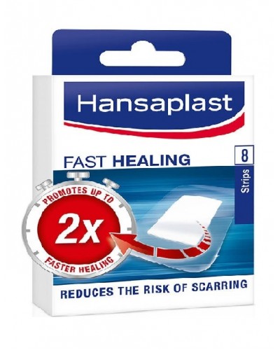 HANSAPLAST  Fast Healing Επιθέματα Γρήγορης Επούλωσης, 8 τεμάχια