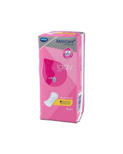 HARTMANN MOLICARE PREMIUM LADY PAD ΓΥΝΑΙΚΕΙΕΣ ΣΕΡΒΙΕΤΕΣ ΑΚΡΑΤΕΙΑΣ 1 Σταγόνα 14τμχ