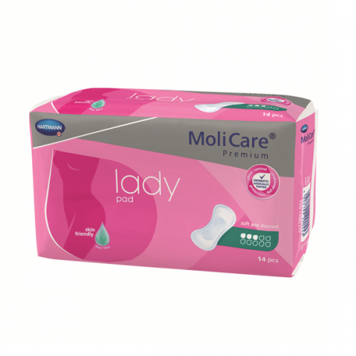 HARTMANN MOLICARE PREMIUM LADY PAD ΓΥΝΑΙΚΕΙΕΣ ΣΕΡΒΙΕΤΕΣ ΑΚΡΑΤΕΙΑΣ 3 Σταγόνες 14τμχ