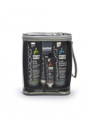 INTERMED ΠΡΑΚΤΙΚΟ ΣΕΤ ΤΑΞΙΔΙΟΥ LUXURIUS MEN S CARE FACE CREAM 50ML & AFTER SHAVE BALM 75ML & 2IN1 SHAMPOO & SHOWER GEL 75ML INTIMO 75ML & BODY SPLASH 30ML & ΔΩΡΟ ΝΕΣΕΣΕΡ 1 ΤΕΜΑΧΙΟ