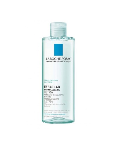 LA ROCHE POSAY EFFACLAR EAU MICELLAIRE ULTRA, ΔΙΑΛΥΜΑ ΚΑΘΑΡΙΣΜΟΥ ΓΙΑ ΛΙΠΑΡΟ & ΕΘΑΥΙΣΘΗΤΟ ΔΕΡΜΑ 400ML