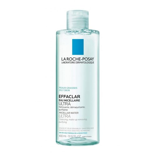 LA ROCHE POSAY EFFACLAR EAU MICELLAIRE ULTRA, ΔΙΑΛΥΜΑ ΚΑΘΑΡΙΣΜΟΥ ΓΙΑ ΛΙΠΑΡΟ & ΕΘΑΥΙΣΘΗΤΟ ΔΕΡΜΑ 400ML