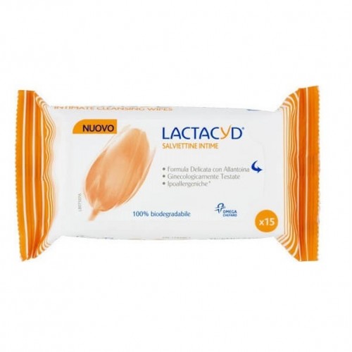 LACTACYD INTIMATE WIPES 15τμχ