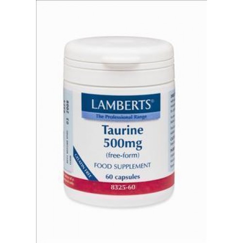 LAMBERTS TAURINE 500MG 60CAP