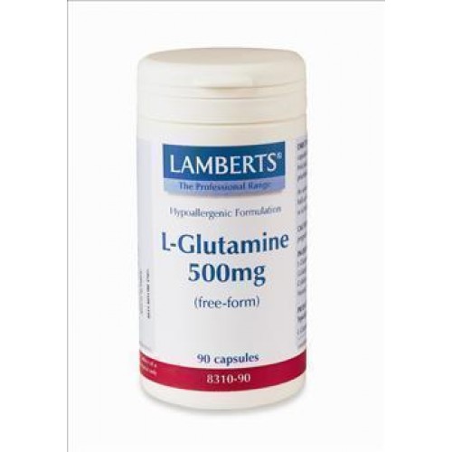 LAMBERTS L GLUTAMINE 500MG 90CAP