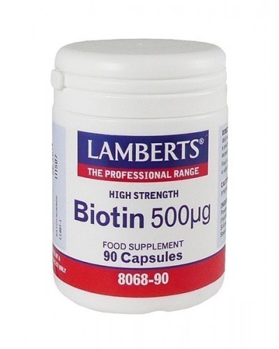 LAMBERTS BIOTIN 500MCG 90CAP