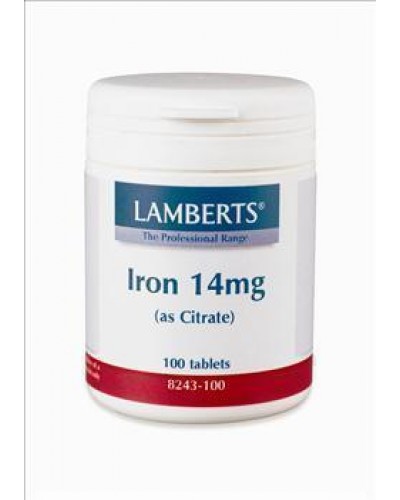 LAMBERTS IRON 14MG 100TAB