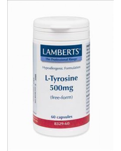 LAMBERTS L TYROSINE 500MG 60CAP