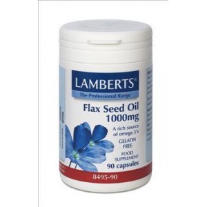 LAMBERTS FLAX SEED OIL 1000MG 90CAPS