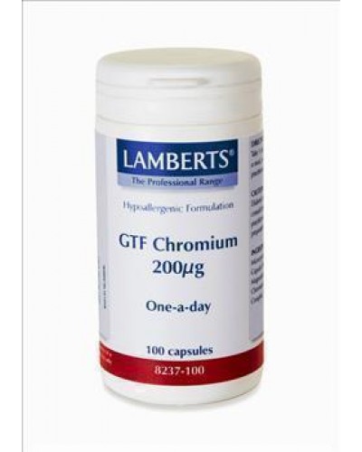 LAMBERTS GTF CHROMIUM 200MCG 100TAB