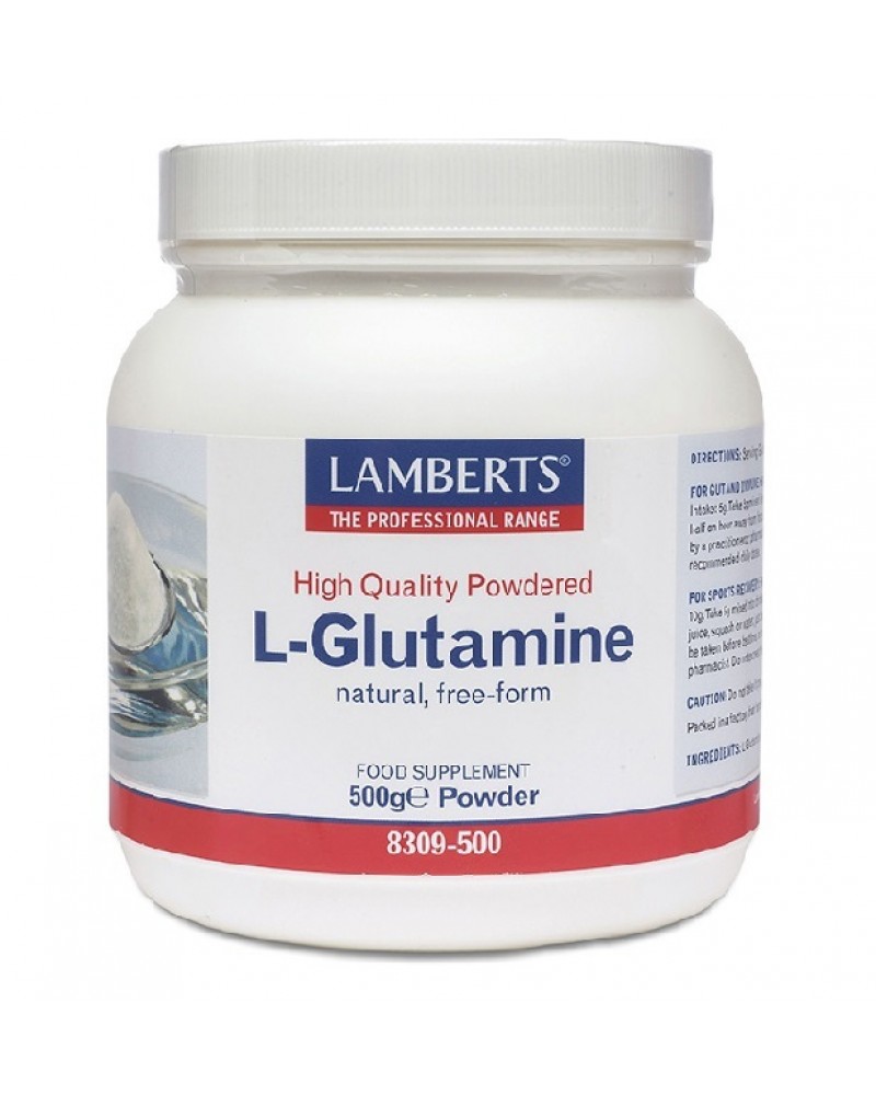 LAMBERTS L-GLUTAMINE POWDER 500GR LAMBERTS L-GLUTAMINE POWDER 500GR