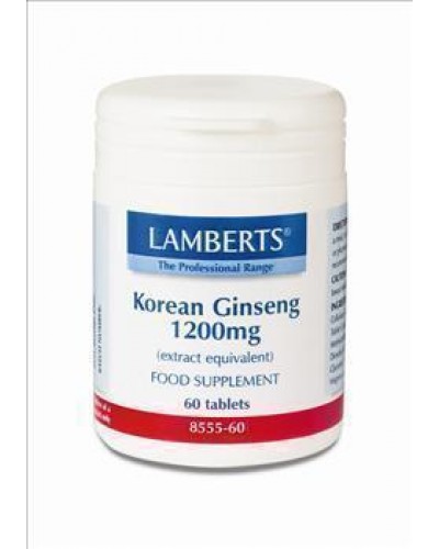 LAMBERTS KOREAN GINSENG 1200MG 60TAB