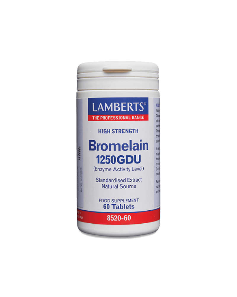 LAMBERTS BROMELAIN 1250GDU 500mg 60caps LAMBERTS BROMELAIN 1250GDU 500mg 60caps