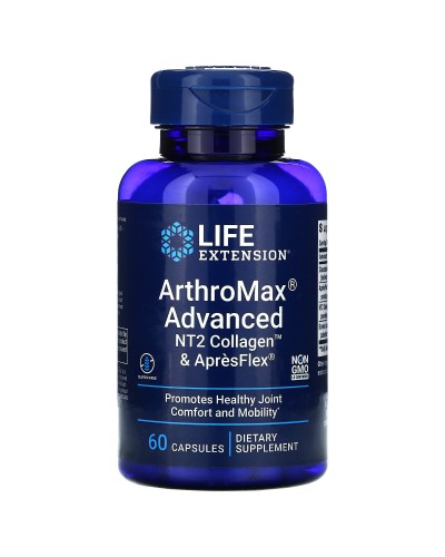 LIFE EXTENSION ARTHROMAX ADVANCED WITH NT2 COLLAGEN & APRÈSFLEX 60CAPS