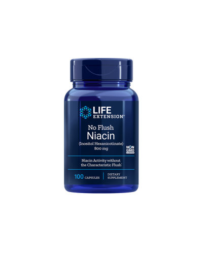 LIFE EXTENSION NO FLUSH NIACIN 800mg 100CAPS