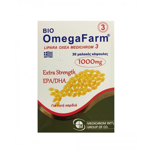 BIO OMEGAFARM OMEGA 3 1000MG 30CAPS