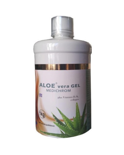 MEDICHROM ALOE VERA GEL PLUS VITAMIN D ΜΕ ΓΕΥΣΗ ΡΟΔΑΚΙΝΟ 1KG