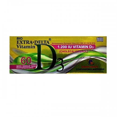 MEDICHROM BIO EXTRA-DELTA VITAMIN D3 1200IU (CHOLECALCIFEROL) 60TABS