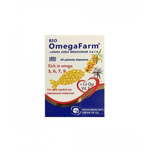 BIO OMEGAFARM OMEGA 3,6,7,9 & COQ10 & VIT E 30CAPS