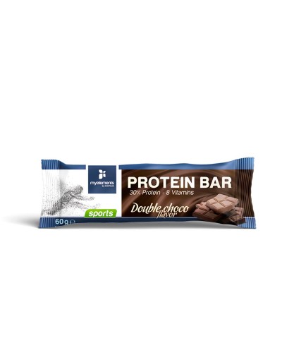 MY ELEMENTS SPORTS PROTEIN BAR DOUBLE CHOCO 60GR