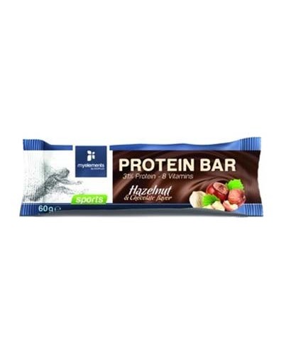 MY ELEMENTS SPORTS PROTEIN BAR HAZELNUT CHOCO 60G