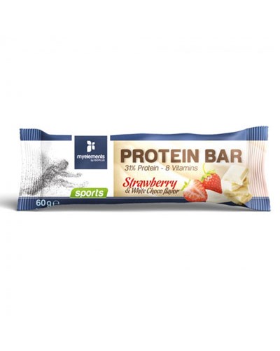 MY ELEMENTS SPORTS PROTEIN BAR STRAWBERRY 60G