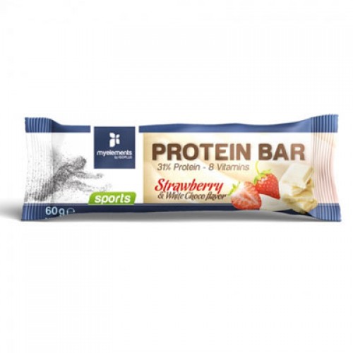 MY ELEMENTS SPORTS PROTEIN BAR STRAWBERRY 60G