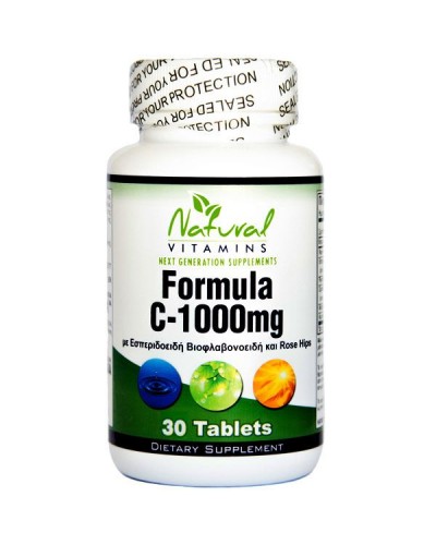 NATURAL VITAMINS VIT C-1000 WITH BIOFLAVONOIDS 530MG 30 TABS