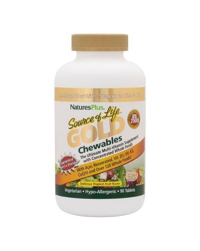 NATURES PLUS SOURCE OF LIFE GOLD 90 CHEWABLE TABS