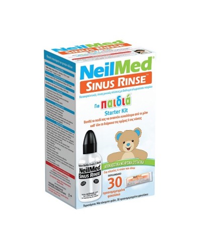 NEILMED SINUS RINSE PEDIATRIC STARTER KIT & 30 PREMIXED PACKETS