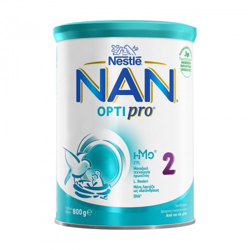 NESTLE Nan Optipro 2 Γάλα 2ης Βρεφικής Ηλικίας +6 Μηνών σε σκόνη 800gr