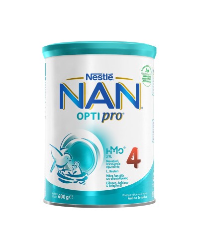 NESTLE NAN OPTIPRO 4 ΓΑΛΑ 3ης ΒΡΕΦΙΚΗΣ ΗΛΙΚΙΑΣ +2 ΕΤΩΝ ΣΕ ΣΚΟΝΗ 400gr