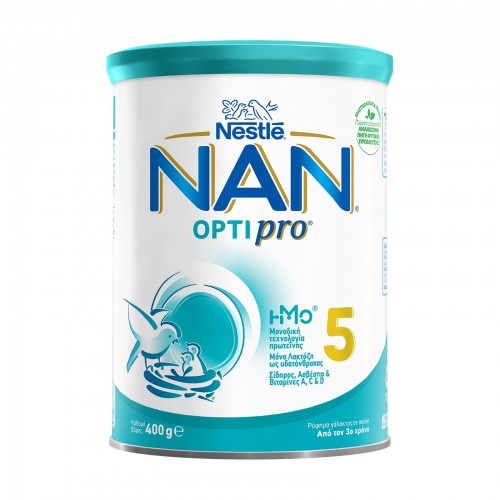 NESTLE Nan Optipro 5 Γάλα 3ης Βρεφικής Ηλικίας +3 Ετών σε Σκόνη 400gr