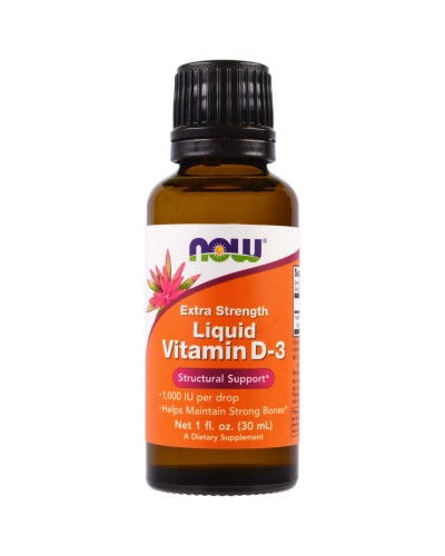 NOW VITAMIN D-3 EXTRA STRENGHT LIQUID 1000 IU