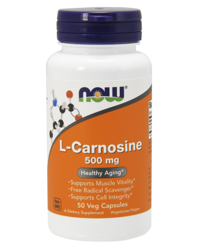 NOW SPORTS L-CARNOSINE 500 MG, 50 VEG. CAPS