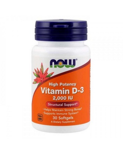 NOW Vit D3 2000iu 30SOFTGEL