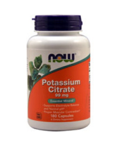 NOW POTASSIUM CITRATE 99MG 180CAPS