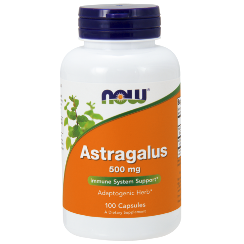 NOW ASTRAGALUS 500 MG, 100 CAPS