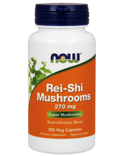 NOW REI-SHI MUSHROOMS (ΓΑΝΟΔΕΡΜΑ) 270 MG, 100 VEG. CAPS