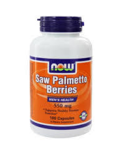 NOW SAW PALMETTO BERRIES 550 MG, 100 VEG. CAPS