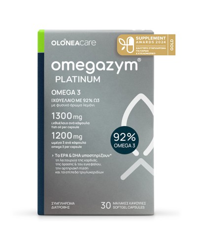 OLONEA OMEGAZYM PLATINUM 30 ΜΑΛΑΚΕΣ ΚΑΨΟΥΛΕΣ