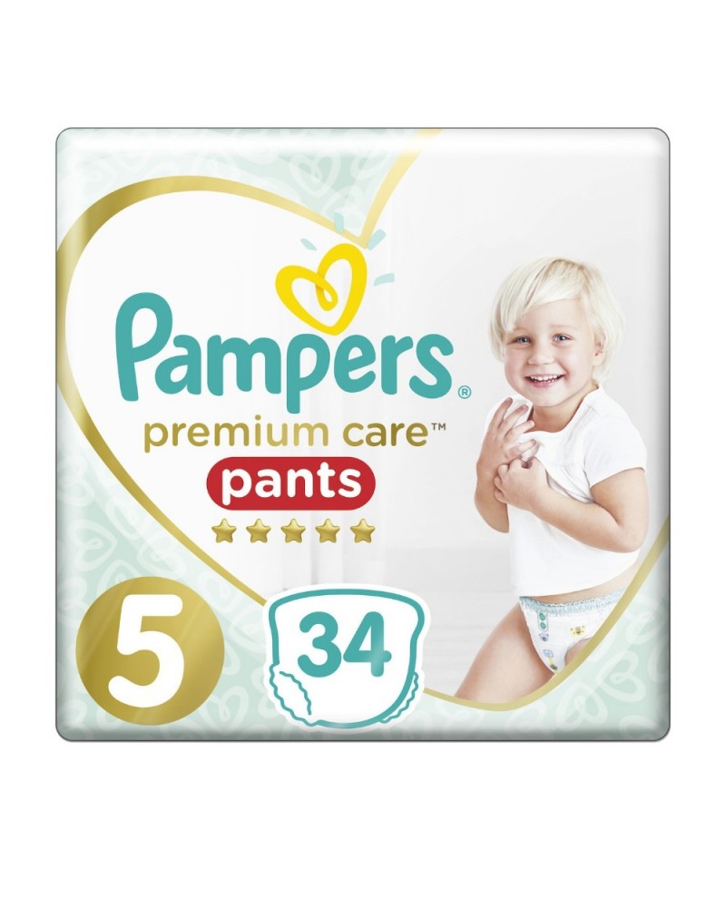 Pampers Πάνες Premium Care Pants Jumbo Pack Νo5 (12-17 kg) 34τεμ
