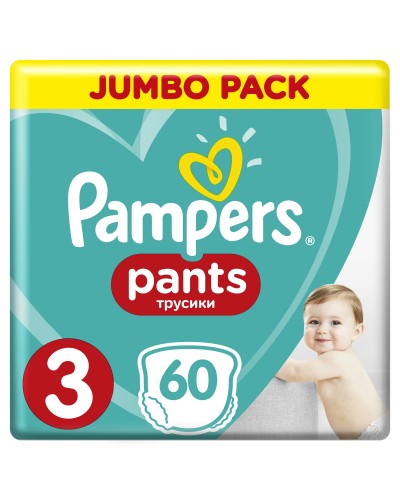 PAMPERS PANTS ΜΕΓ 3 1x60 JUMBO (6-11KG)