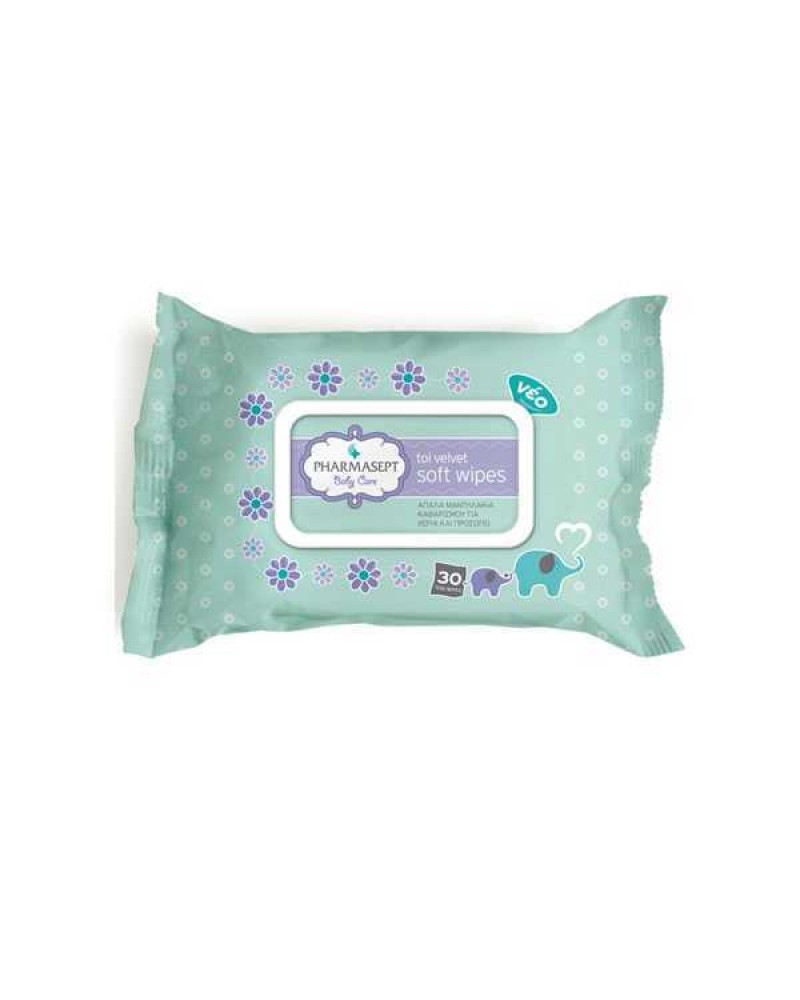 PHARMASEPT TOL VELVET BABY CARE SOFT WIPES 30TMX PHARMASEPT TOL VELVET BABY CARE SOFT WIPES 30TMX
