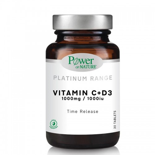 POWER HEALTH PLATINUM VITAMIN C + D3 1000MG/1000IU 30TABS