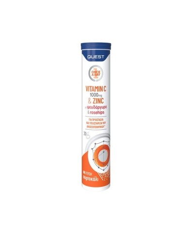 QUEST VITAMIN C 1000mg & ZINC & ROSEHIPS 20eff.tabs QUEST VITAMIN C 1000mg & ZINC & ROSEHIPS 20eff.tabs