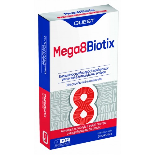 QUEST MEGA 8 BIOTIX 30CAPS