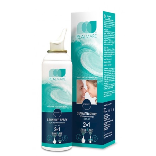 REAL MARE SEAWATER SPRAY 2IN1 NOSE & EAR HYGIENE 150 ML