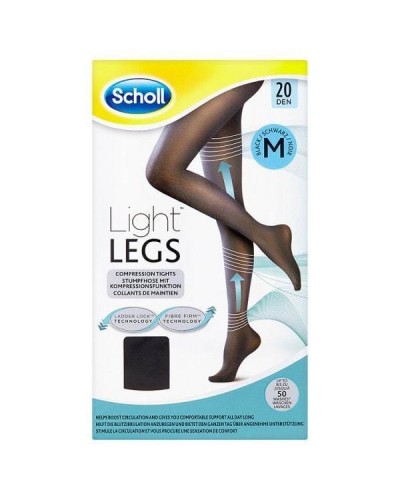 SCHOLL LIGHT LEGS 20 DEN ΧΡΩΜΑ BLACK MEDIUM